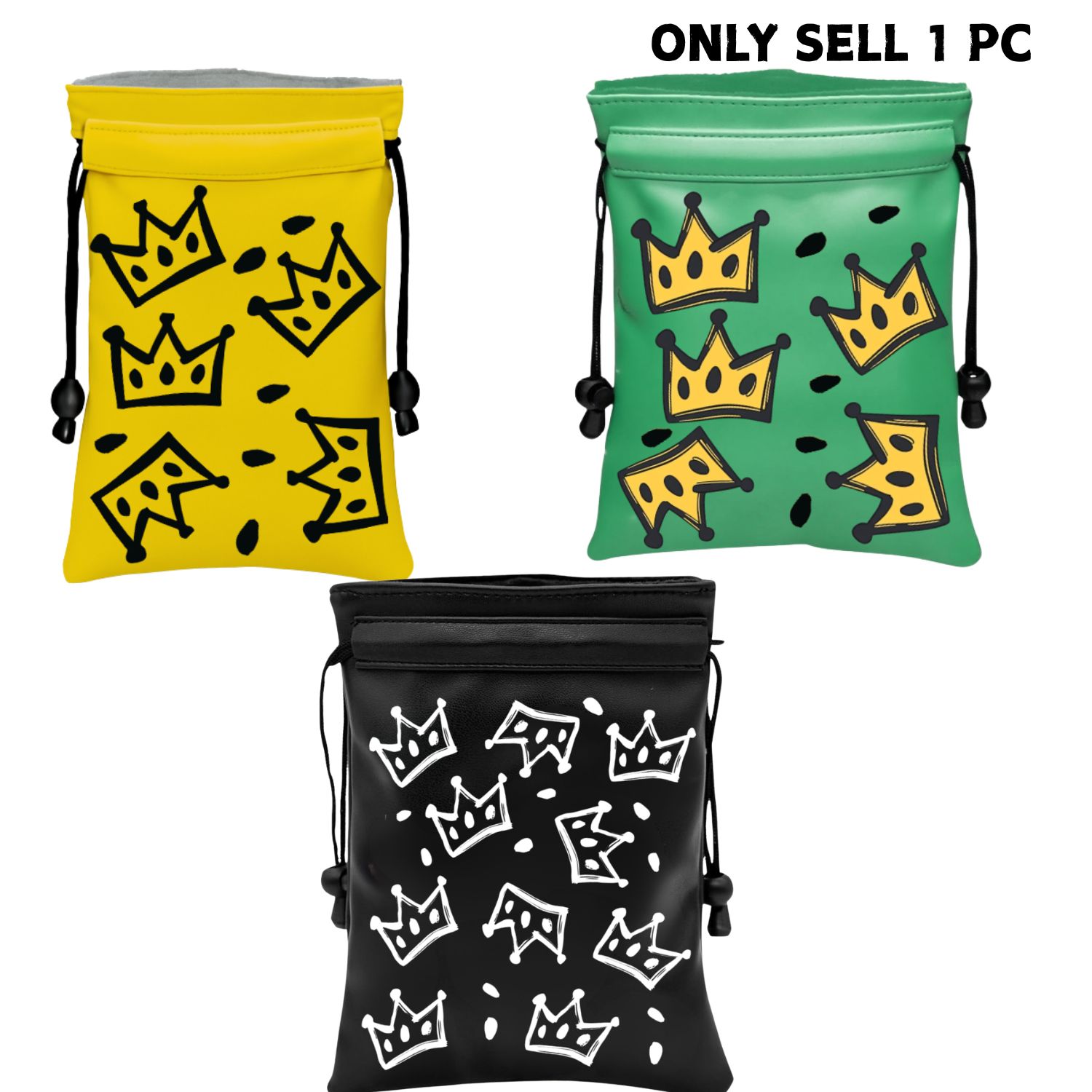 Golf Equipment Holder - Crown Golf Valuable Item Bag, Funny